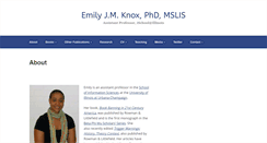 Desktop Screenshot of emilyknox.net